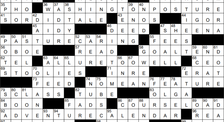 US Loan Guarantor Crossword Clue Untraveled